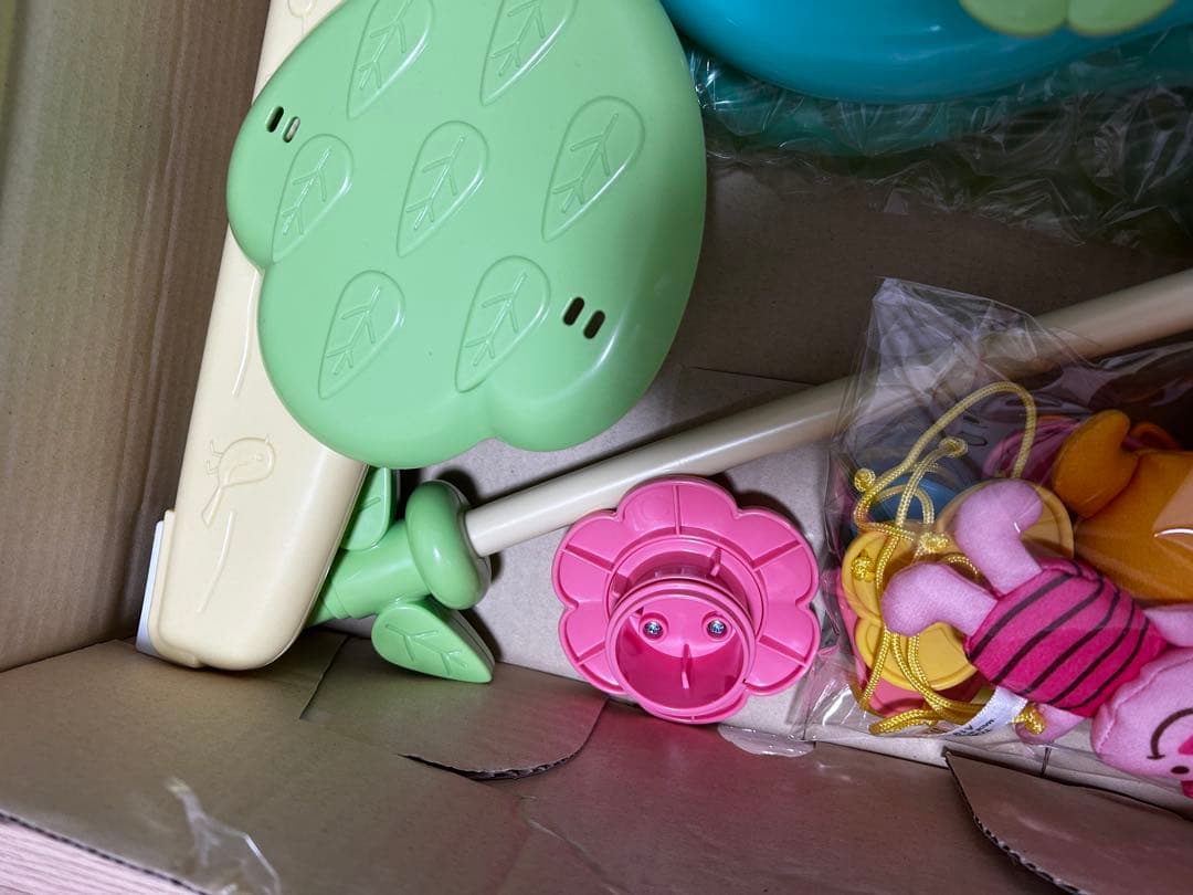 美品✨くまのプーさん えらべる回転 6WAYジムにへんしんメリー