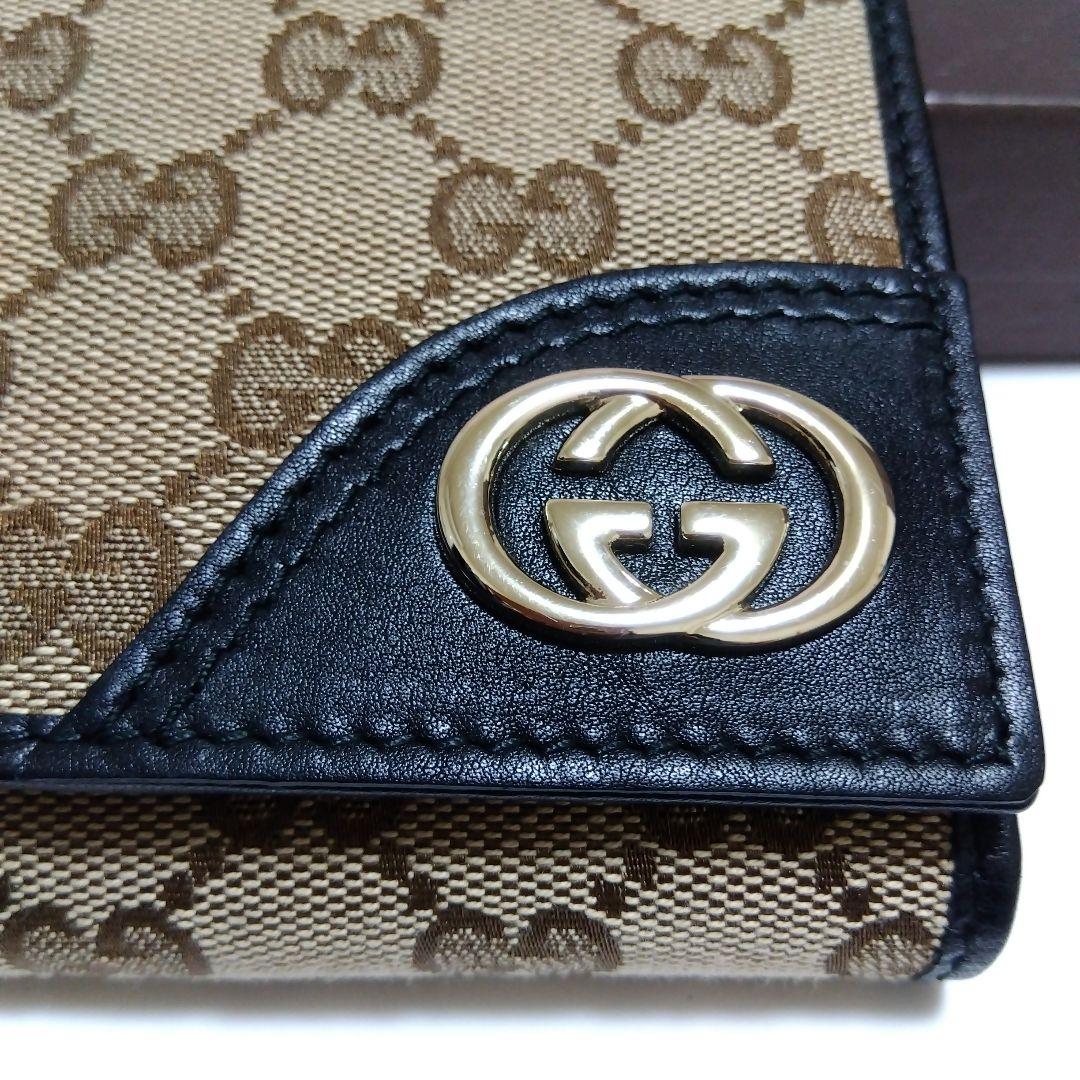 GUCCIグッチ GG柄 三つ折り財布