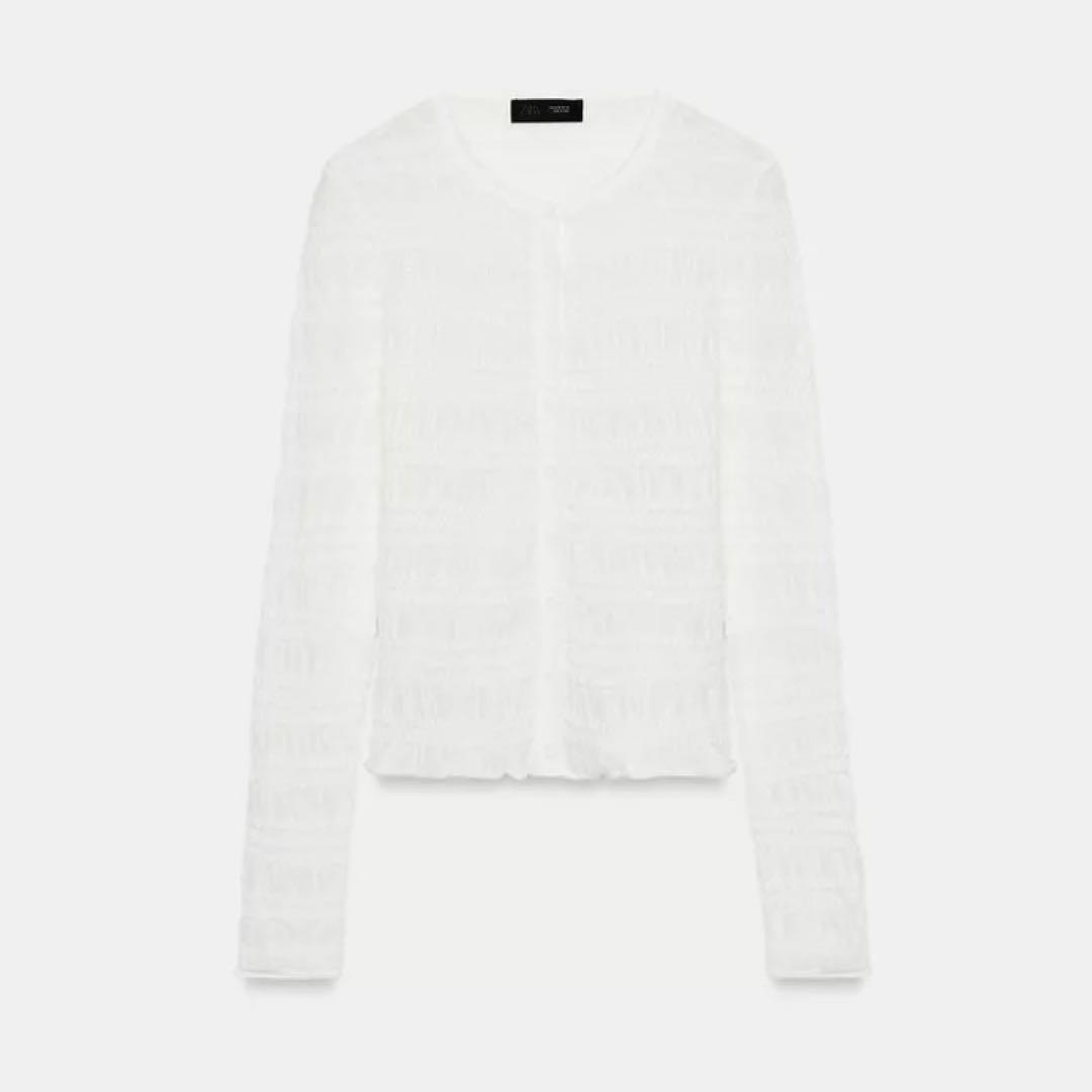 ZARA ザラ　ハニカムニットカーディガン