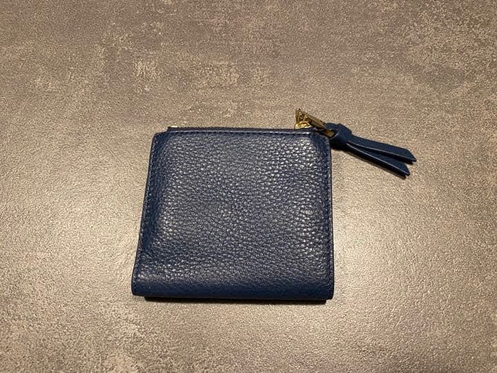 N☆トリーバーチ 財布 二つ折り ミニ財布 ネイビー 紺 新品未使用