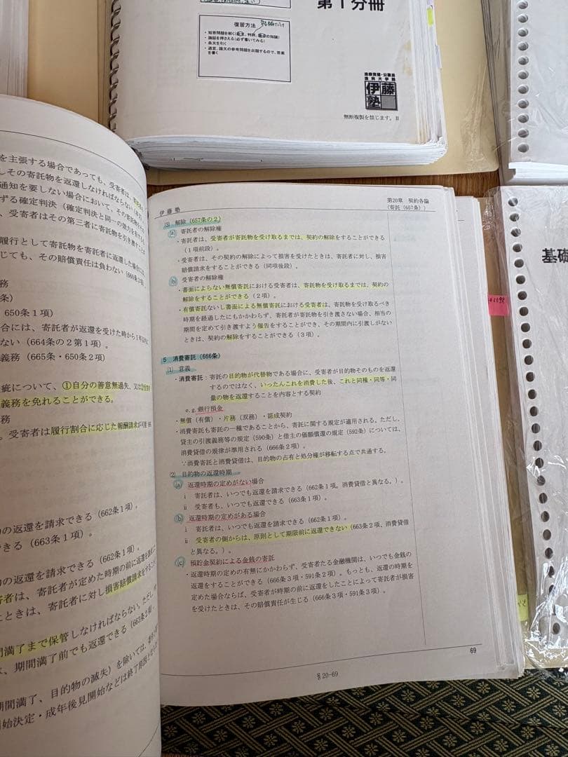 司法試験 予備試験 伊藤塾 基礎マスター 入門講義テキスト フルセット