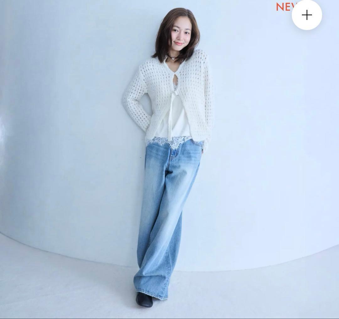 シールームリン Fluffy Yarn 2way Knitトップス