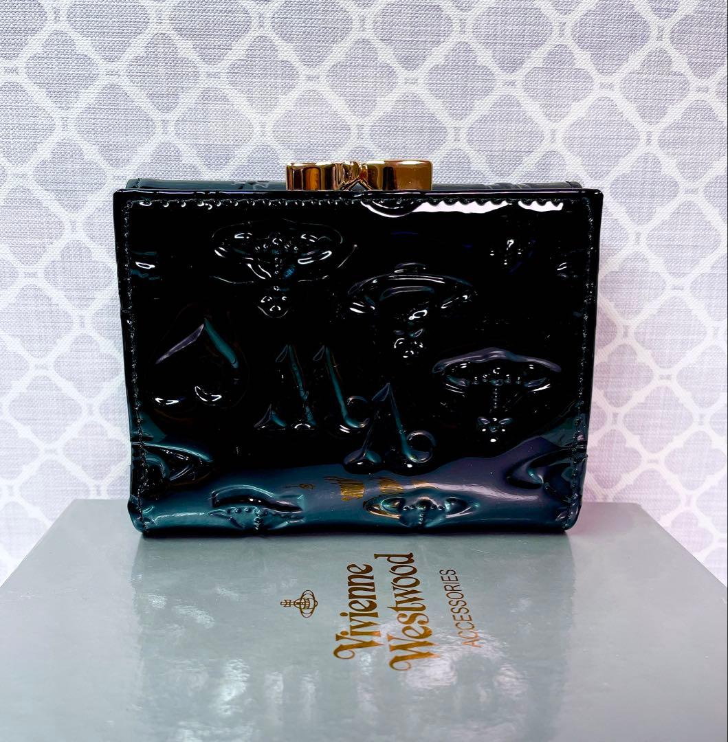 【大人気✨️ショッパー付】新品 Vivienne Westwoodエナメル黒