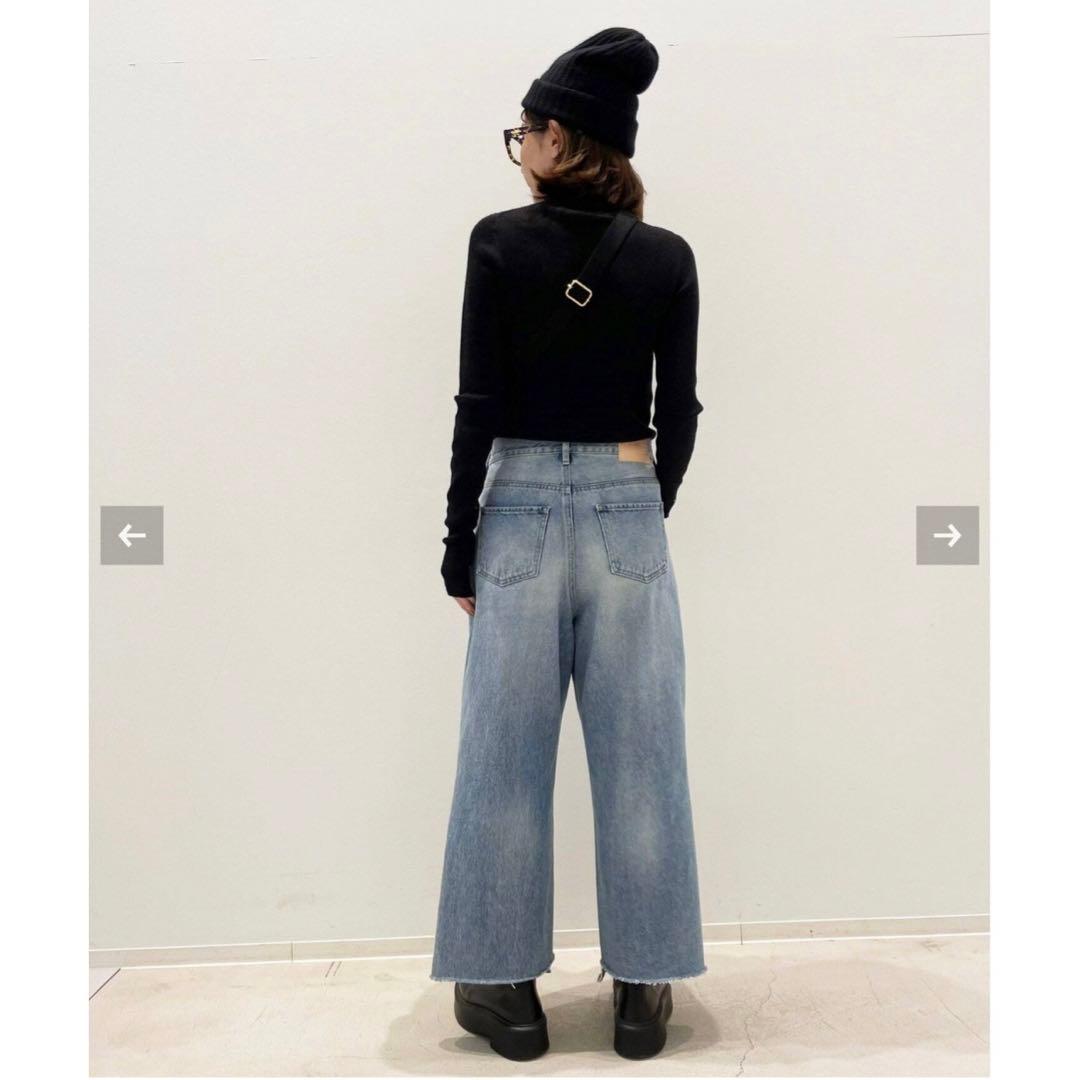 L'Appartement◆cropped wide denim◆26
