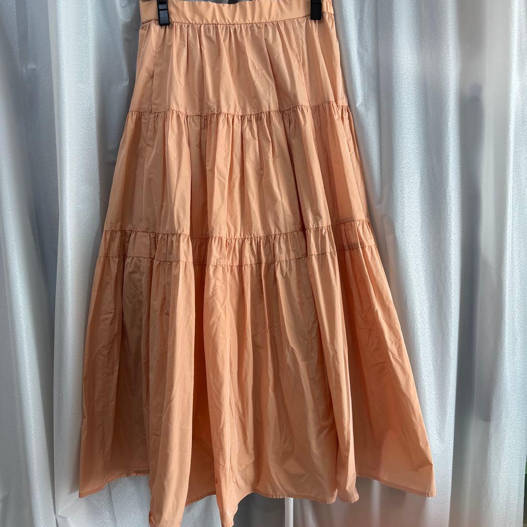 ANAYI アナイ　タフタスカート　新品　未使用　春夏　オレンジ