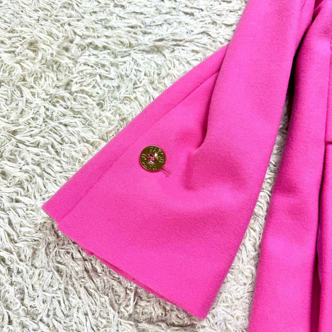極美品✨PATOU ウールマキシポケットコート カシミヤ混 ダージリンピンク