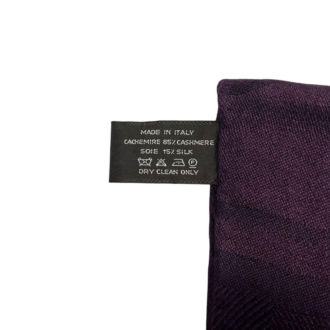 【 良品 】 エルメス　ストール　ニューリブリス　総柄　カシミヤ　シルク　Hロゴ