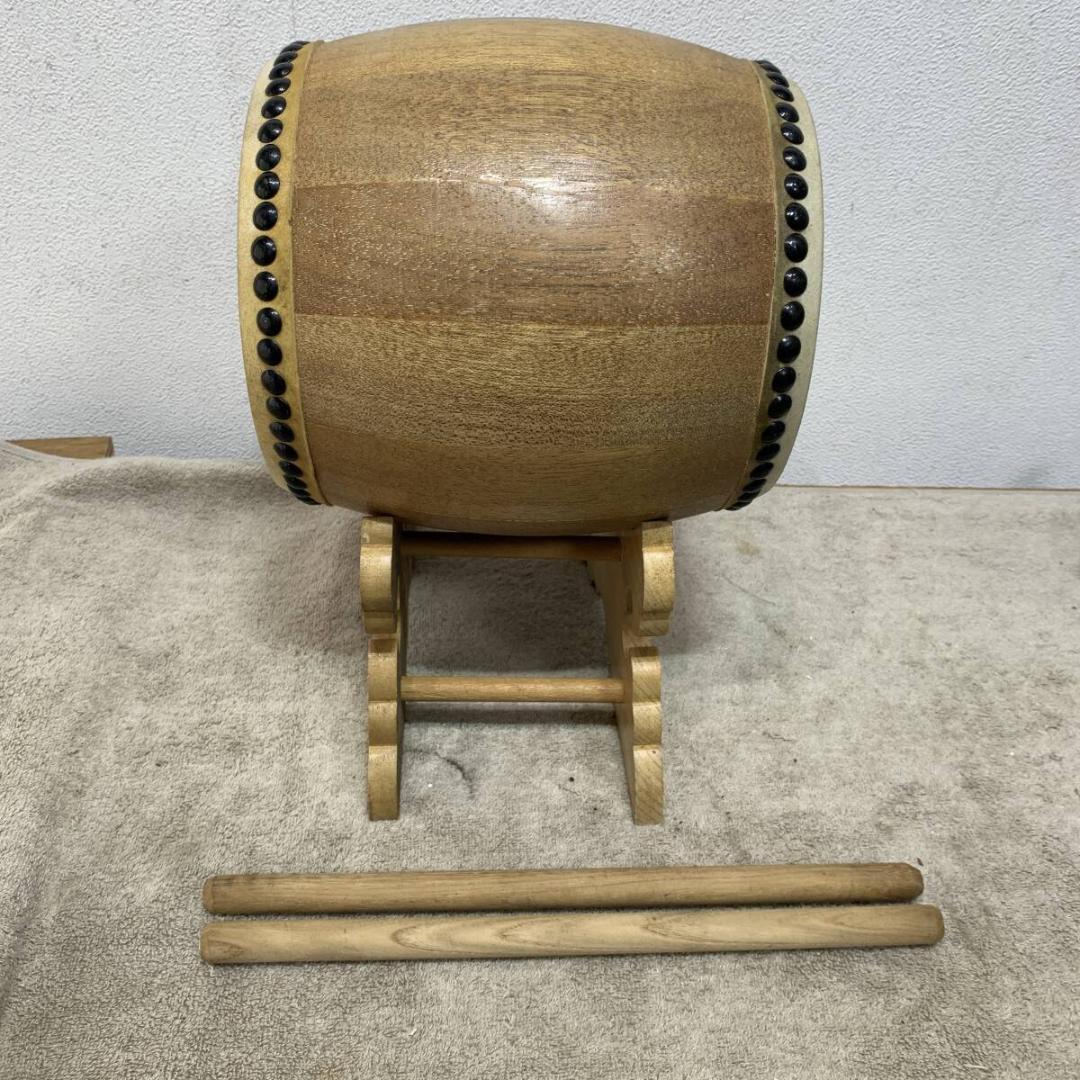 小さい太鼓 和太鼓 バチ付 縁起もの 祭り 祭 打楽器 和楽器 　XZ 3806