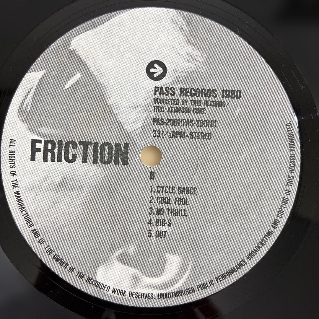 FRICTION フリクション / 軋轢　12inchレコード　1980年