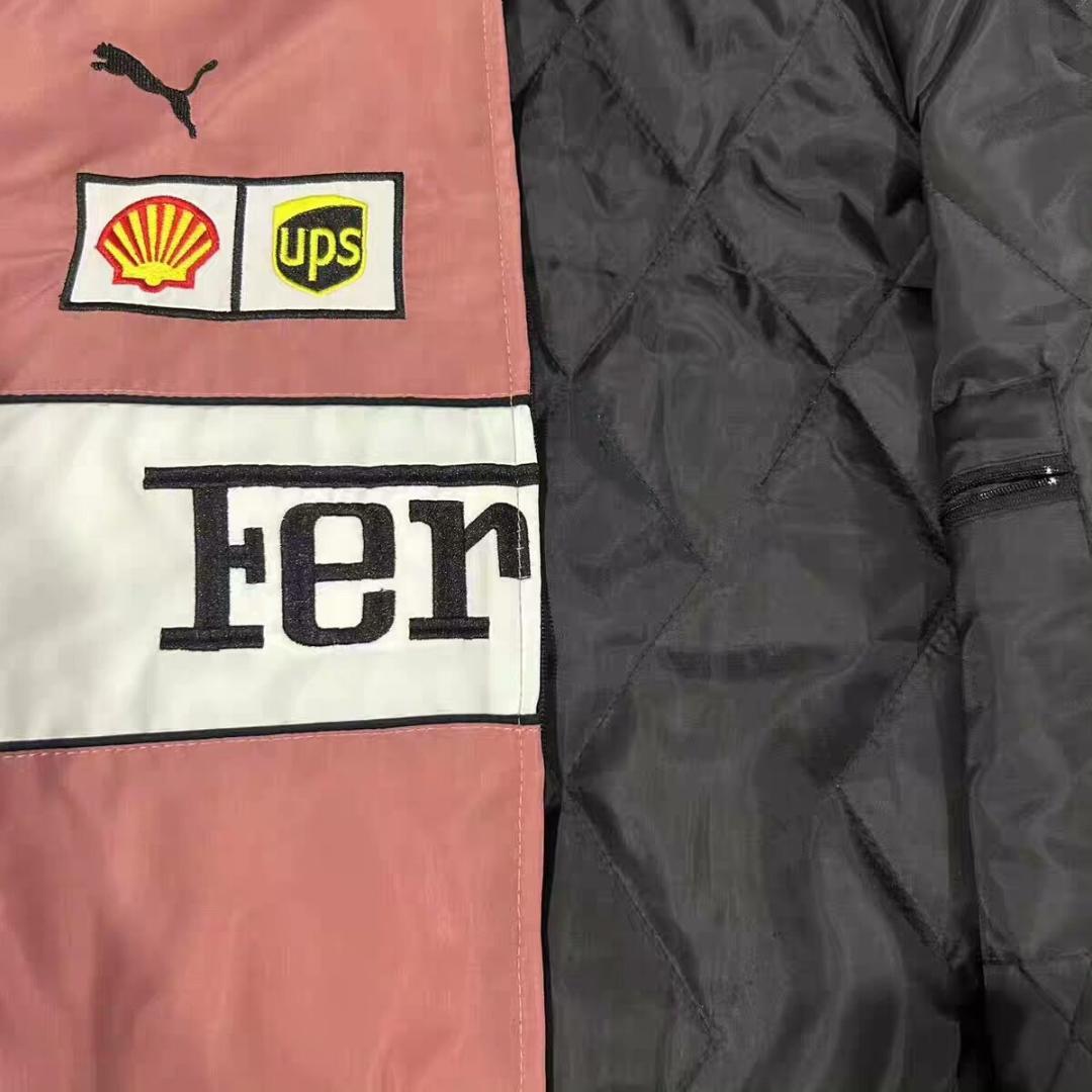 新品 Ferrari F1 レーシングジャケット ブルゾン 刺繍 中綿 男女兼用