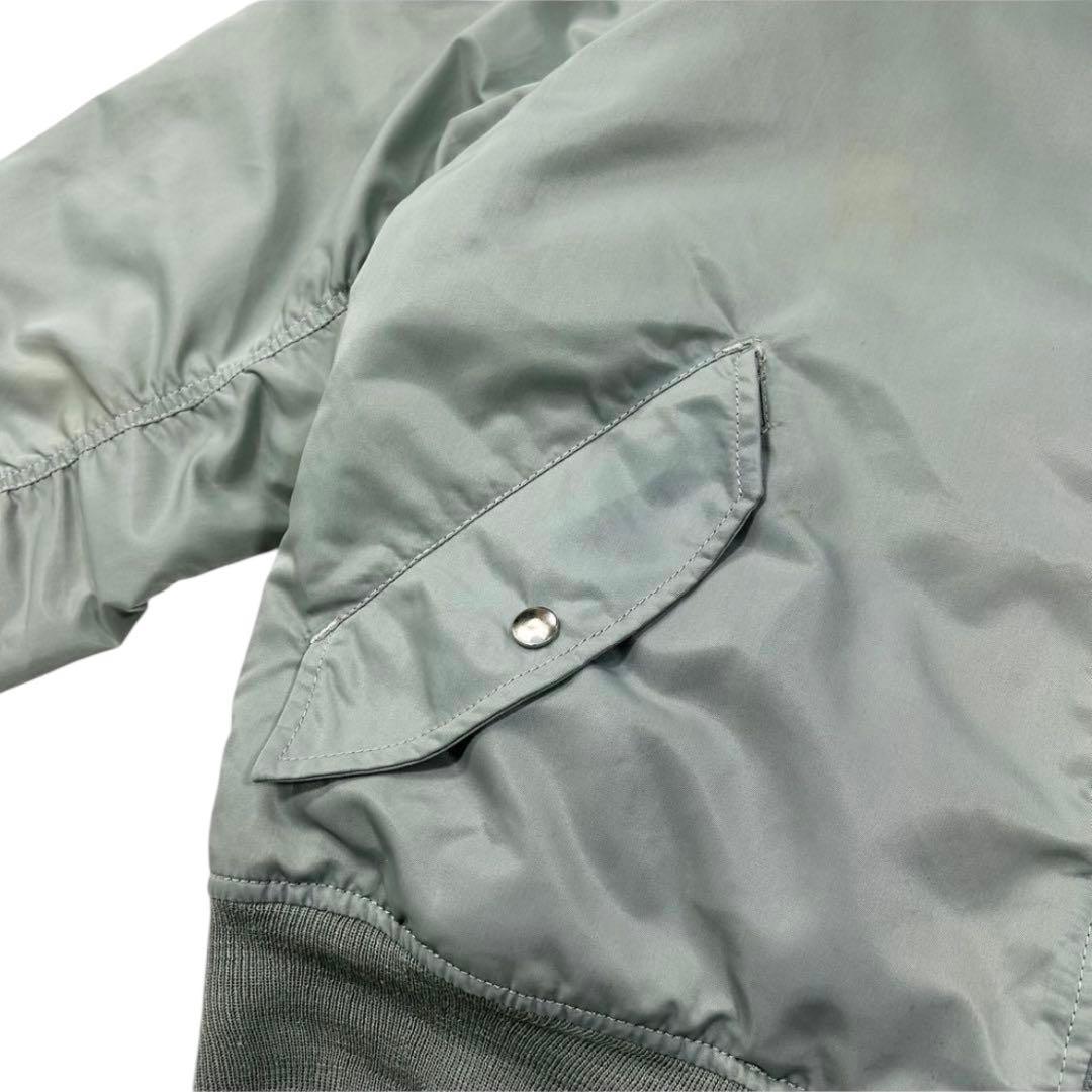 90's Vintage PRACT MA-1フライトジャケット 短丈 グレー系