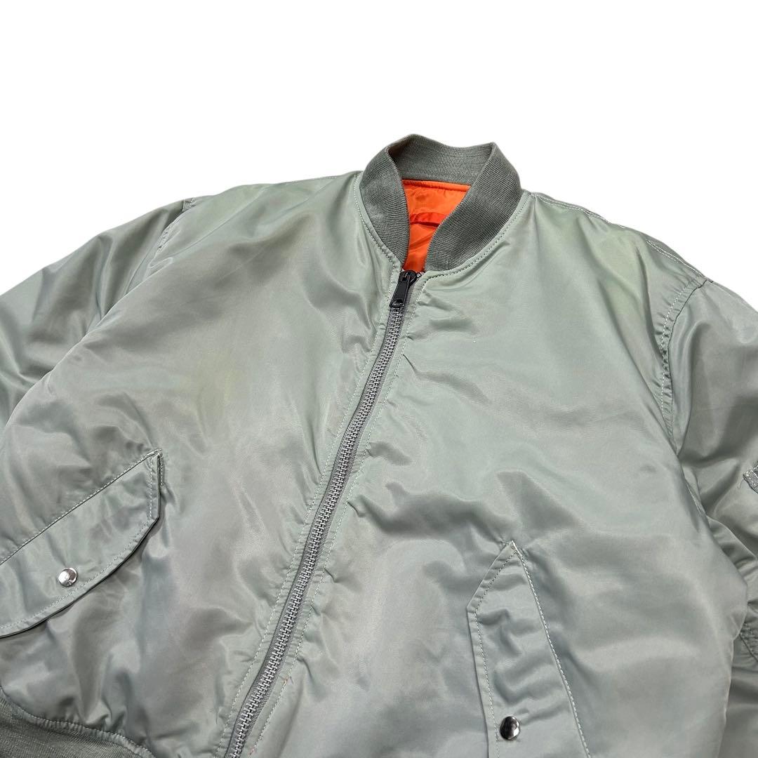 90's Vintage PRACT MA-1フライトジャケット 短丈 グレー系