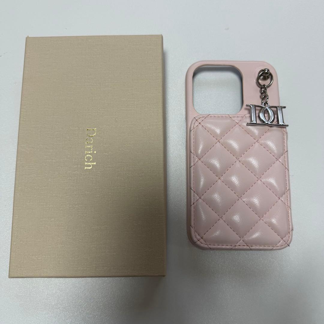 Darich キルティングミラーDDチャームiPhoneケース 15Pro