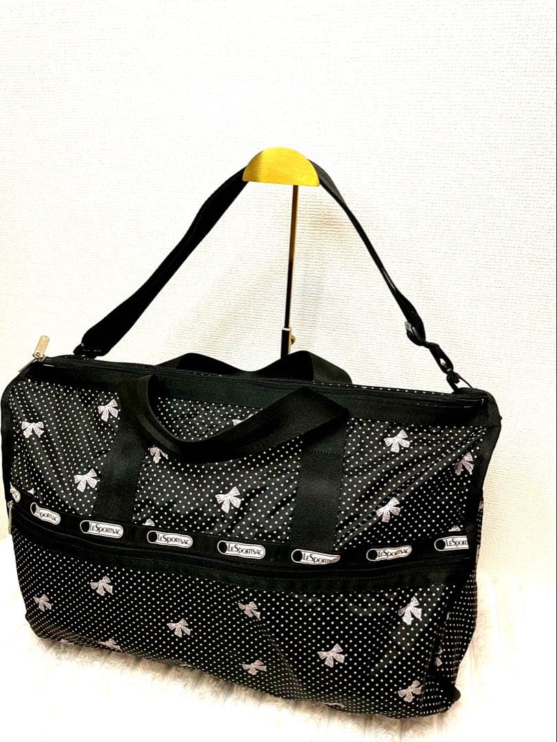 【新品未使用】LeSportsac リボンドット柄 ボストンバッグ