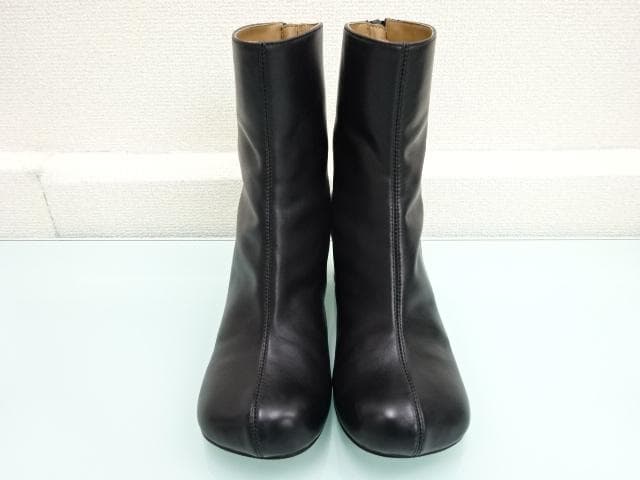 25AW　SLOBE IENA　 スクエアトゥショートブーツ　23㎝　黒