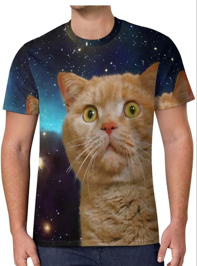 宇宙猫ちゃんTシャツ　2枚セット