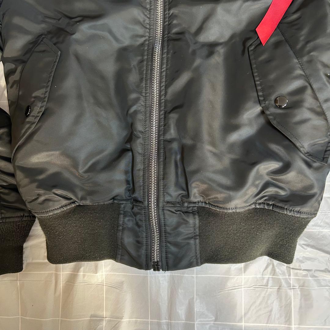 【美品】ALPHA INDUSTRIES MA-1 フライトジャケット BK M