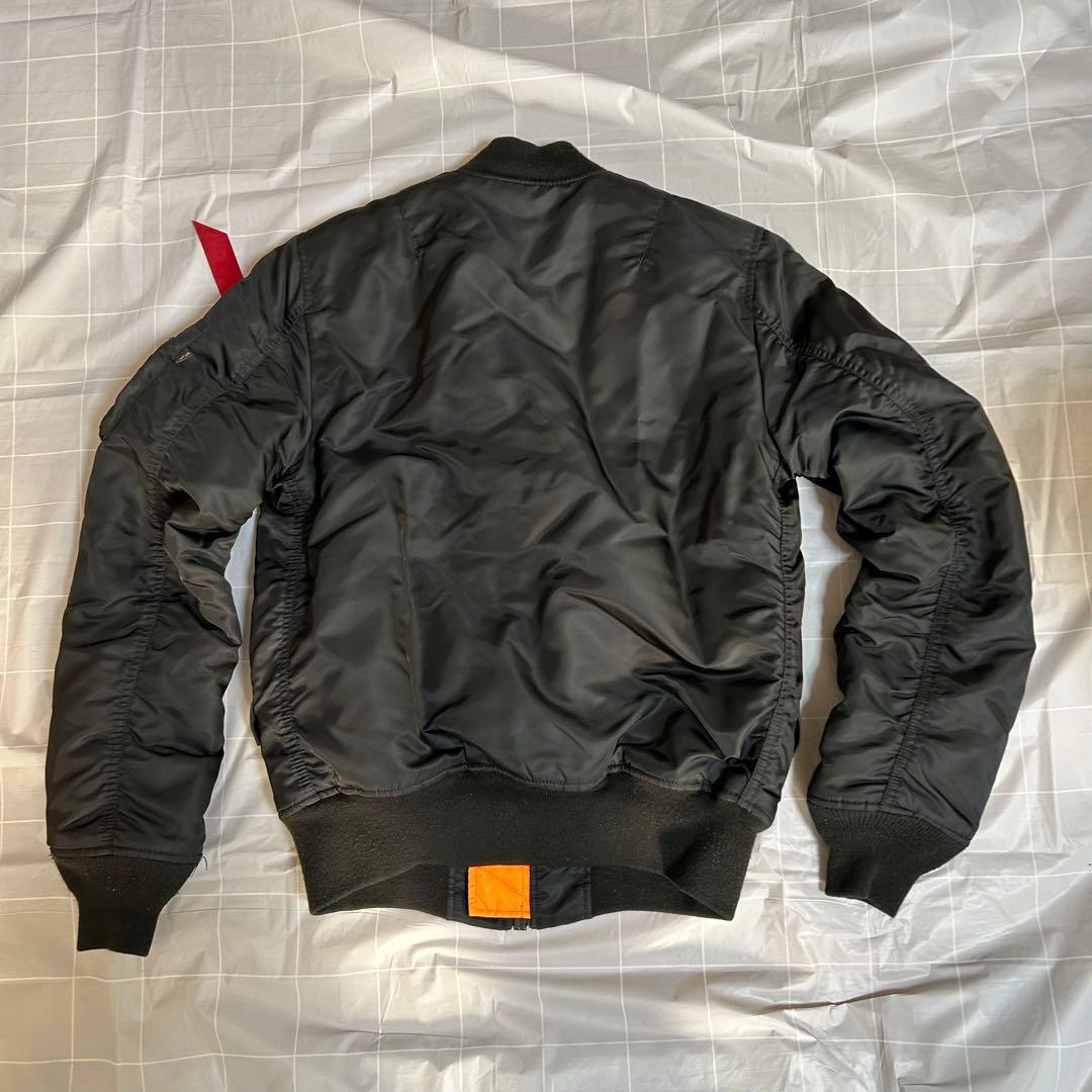 【美品】ALPHA INDUSTRIES MA-1 フライトジャケット BK M