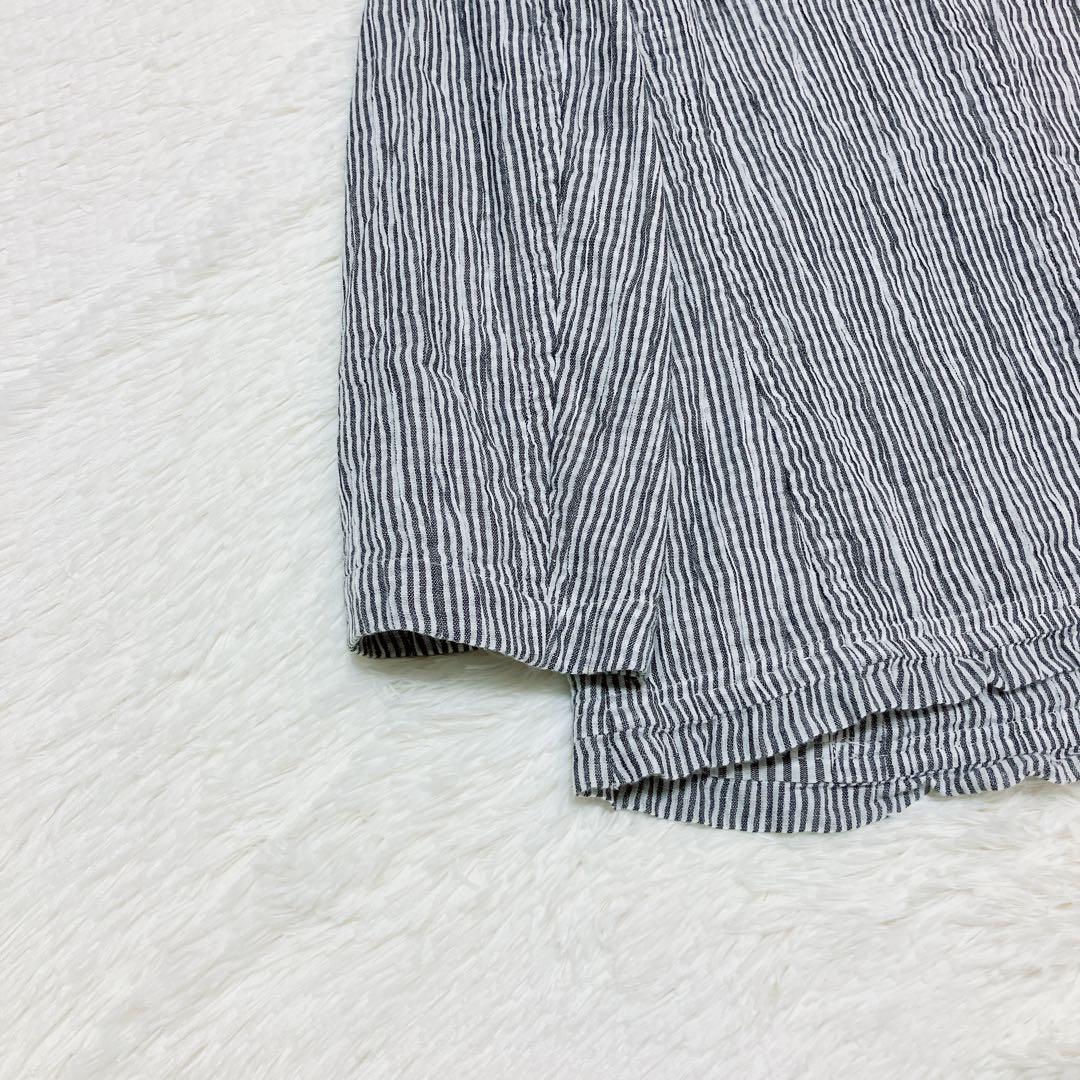 【希少】HaaT ISSEY MIYAKE 縮絨ストライプジャケット 灰/白