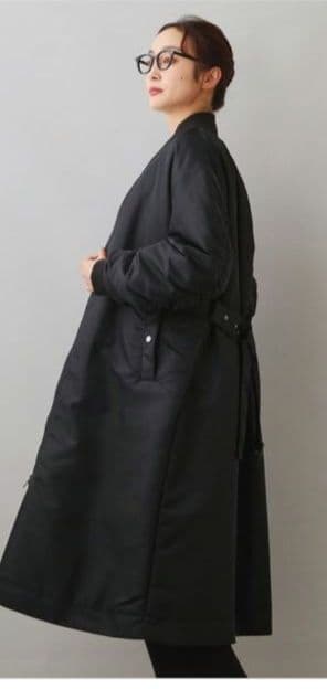 大きい 新品 アンタイトル 中綿 ロング MA-1 黒 サニークラウズ 23区
