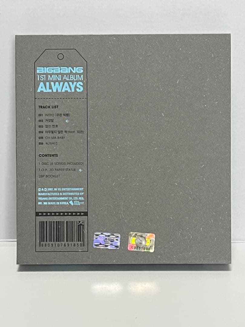 BIGBANG 2008 1st MINI ALBUM 『ALWAYS』