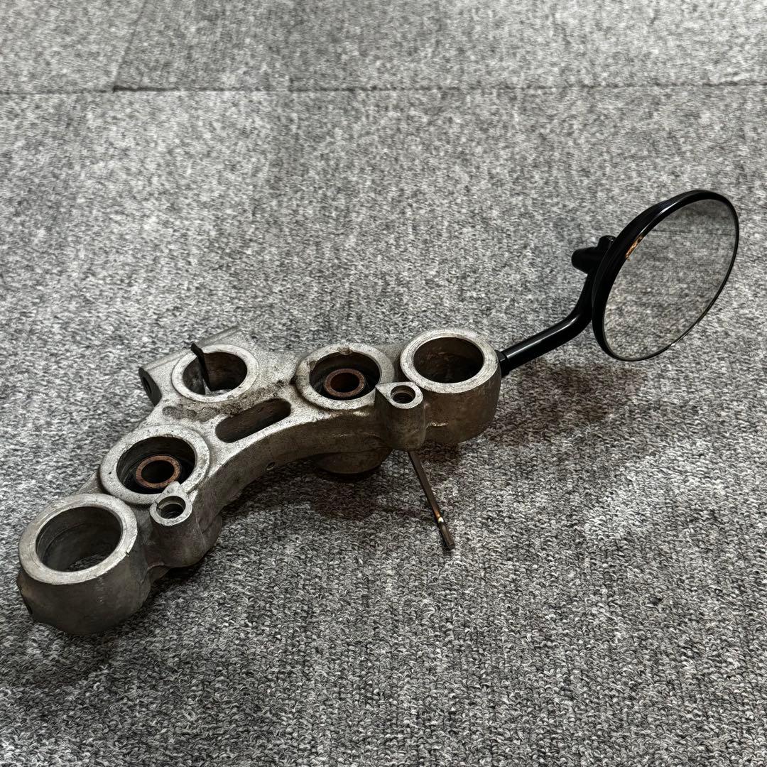 3インチ ラウンドミラー トリプルツリーマウント クローム ハーレー