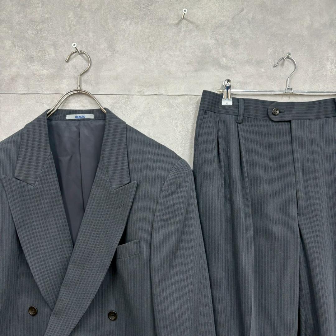 シルエット◎ 90s KENZO ダブル スーツ セットアップ N2311