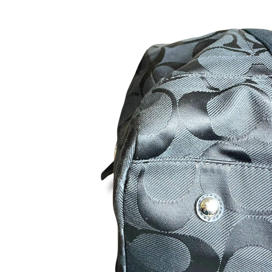 【大容量】COACH ボストンバッグ 2way シグネチャー F77286