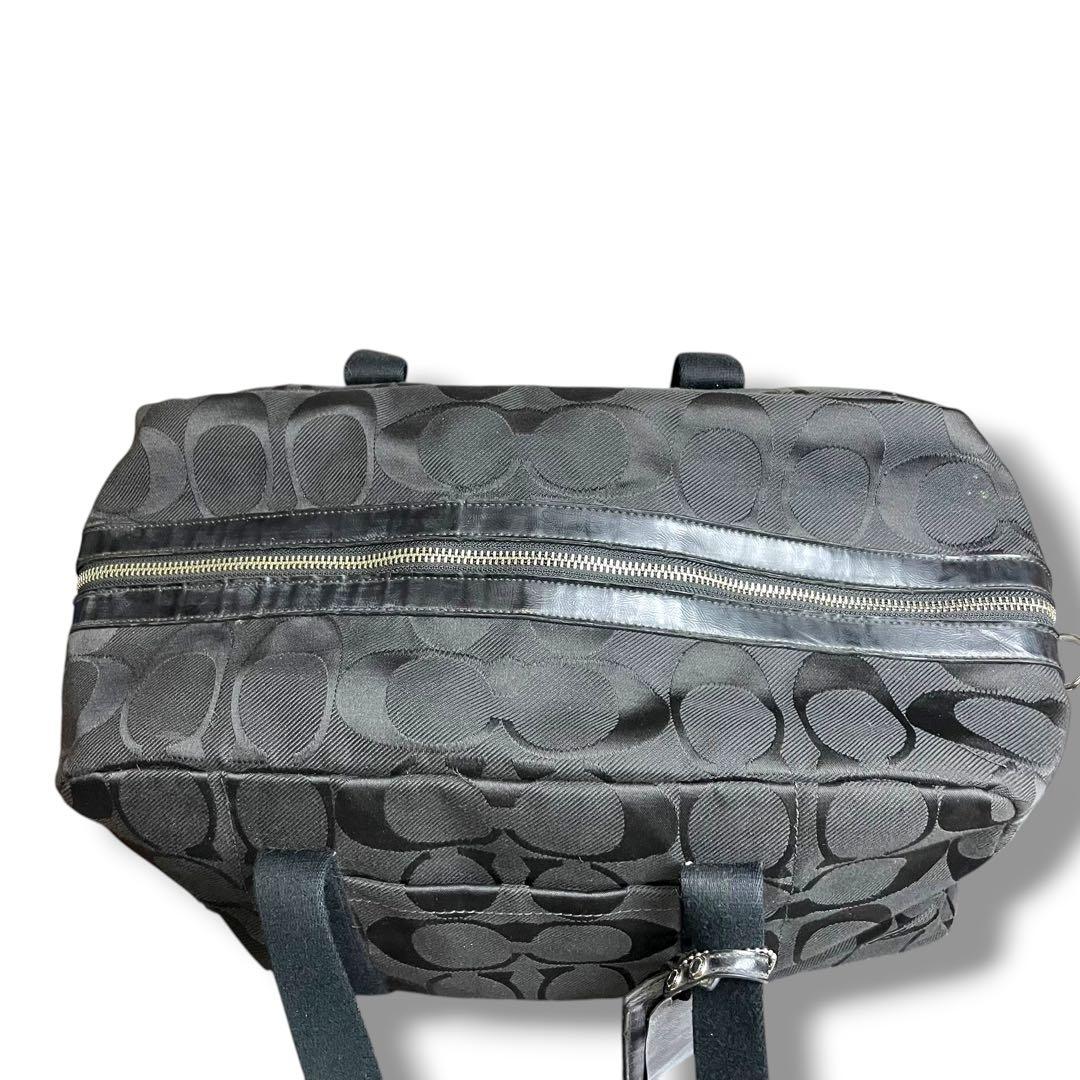 【大容量】COACH ボストンバッグ 2way シグネチャー F77286