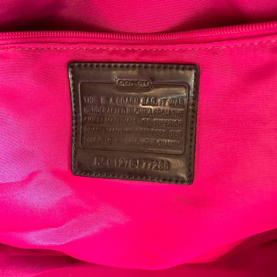 【大容量】COACH ボストンバッグ 2way シグネチャー F77286