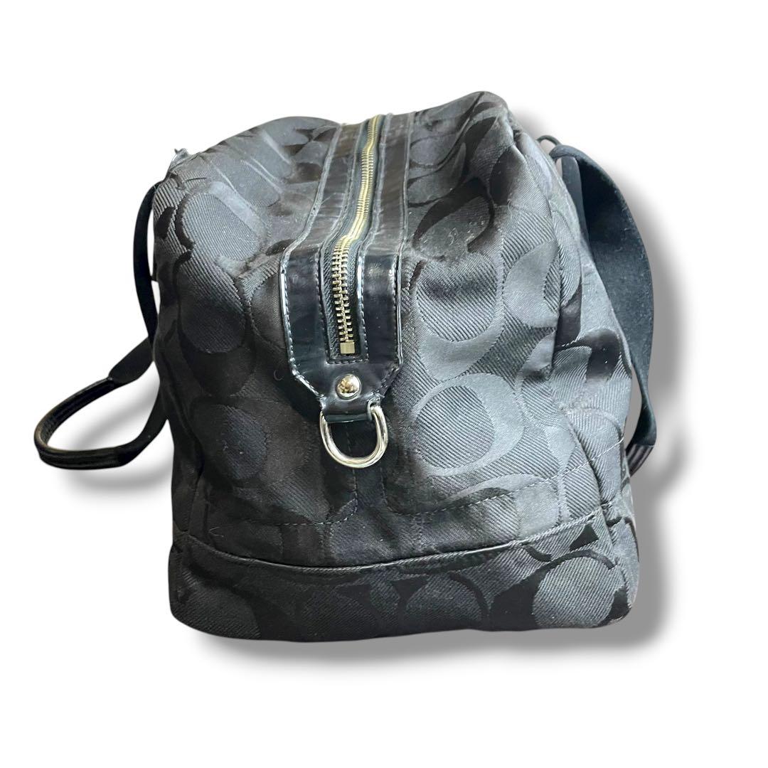 【大容量】COACH ボストンバッグ 2way シグネチャー F77286