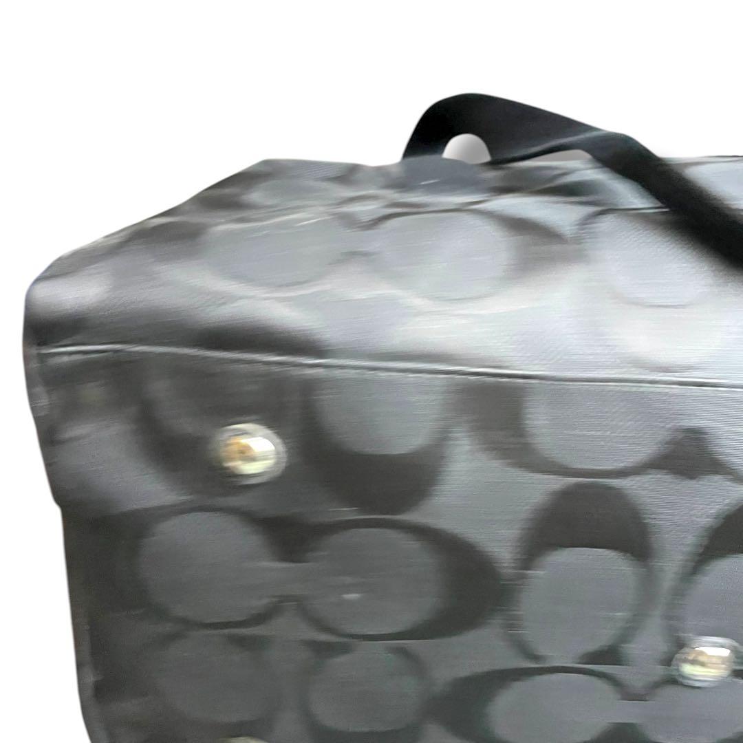 【大容量】COACH ボストンバッグ 2way シグネチャー F77286
