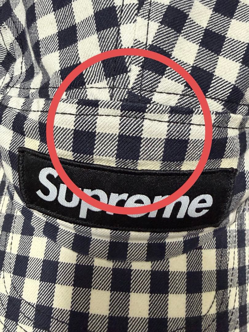 Gingham Camp Cap シュプリーム ギンガム キャンプ キャップ