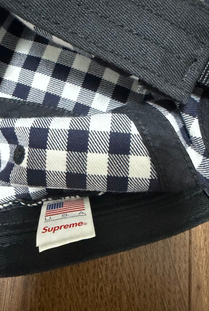 Gingham Camp Cap シュプリーム ギンガム キャンプ キャップ