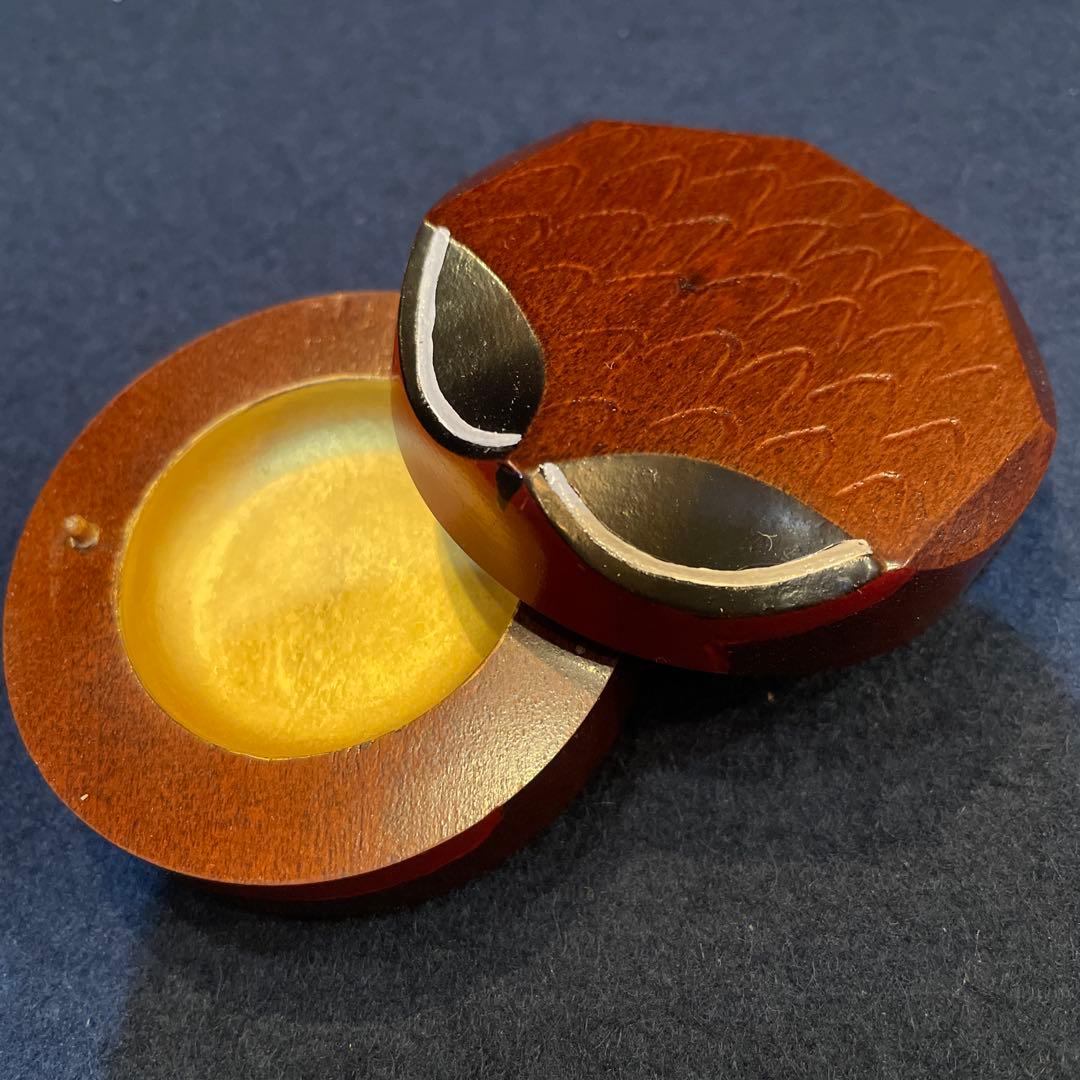茶道具 (香合)『うそ鳥 香合』 表千家 「福岡県 献茶奉賛会」※美品