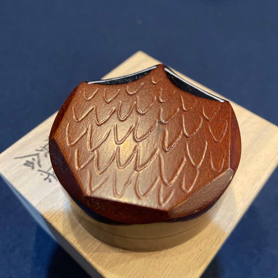 茶道具 (香合)『うそ鳥 香合』 表千家 「福岡県 献茶奉賛会」※美品