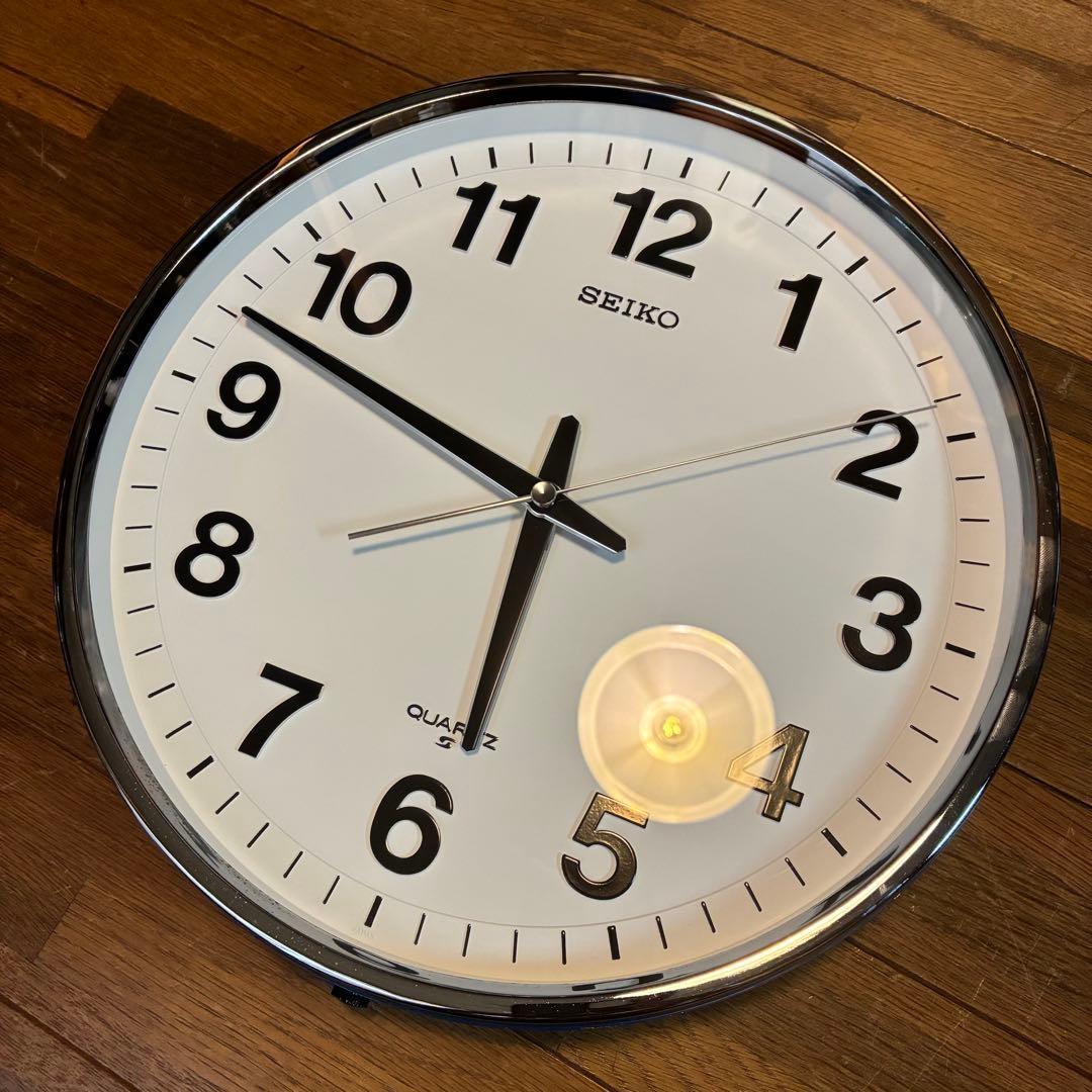 0637 当時物　32cm SEIKO 掛時計　QA502N