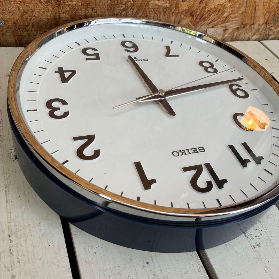 0637 当時物　32cm SEIKO 掛時計　QA502N