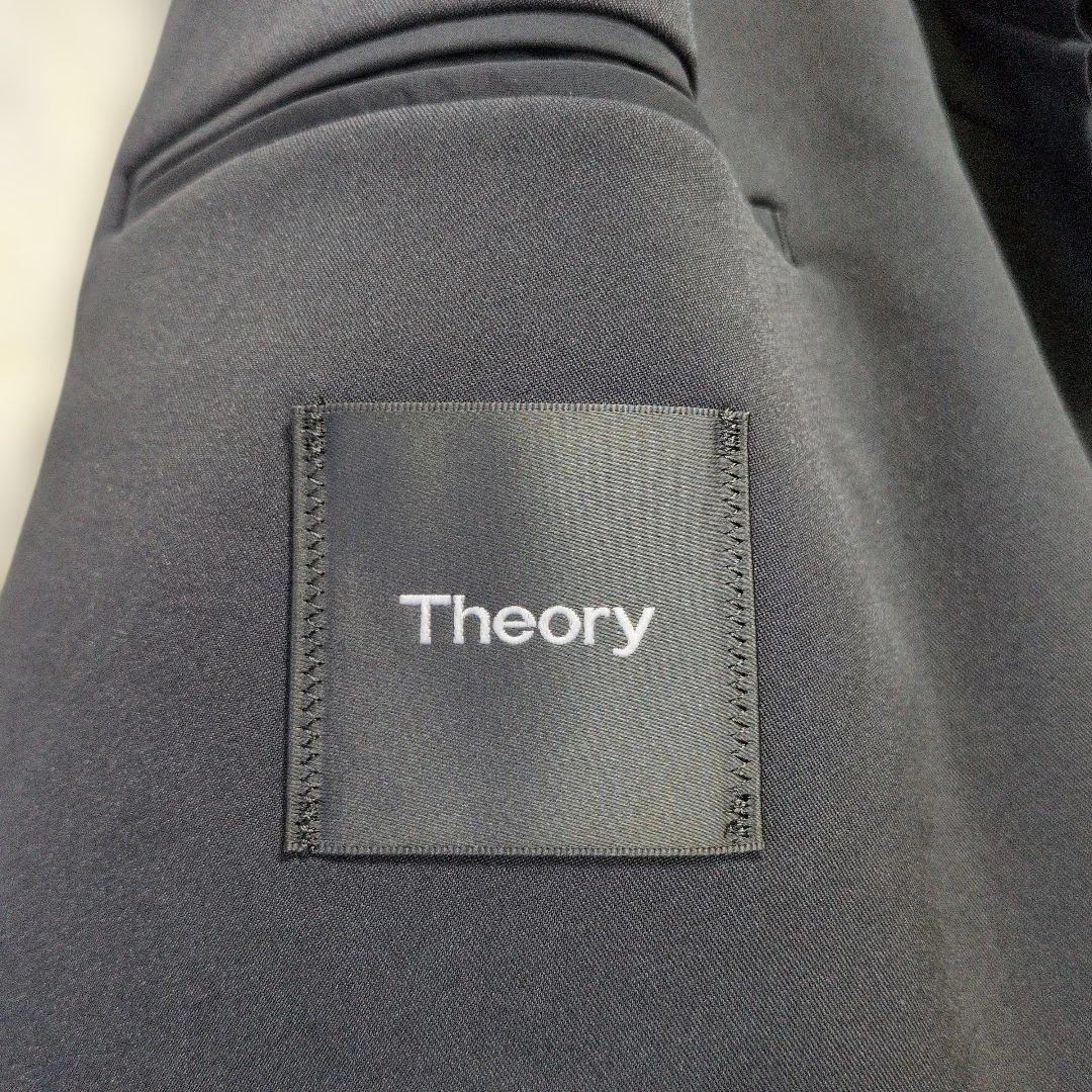 未使用級現行Theory テーラードジャケット XL 42 黒 ストレッチ洗える