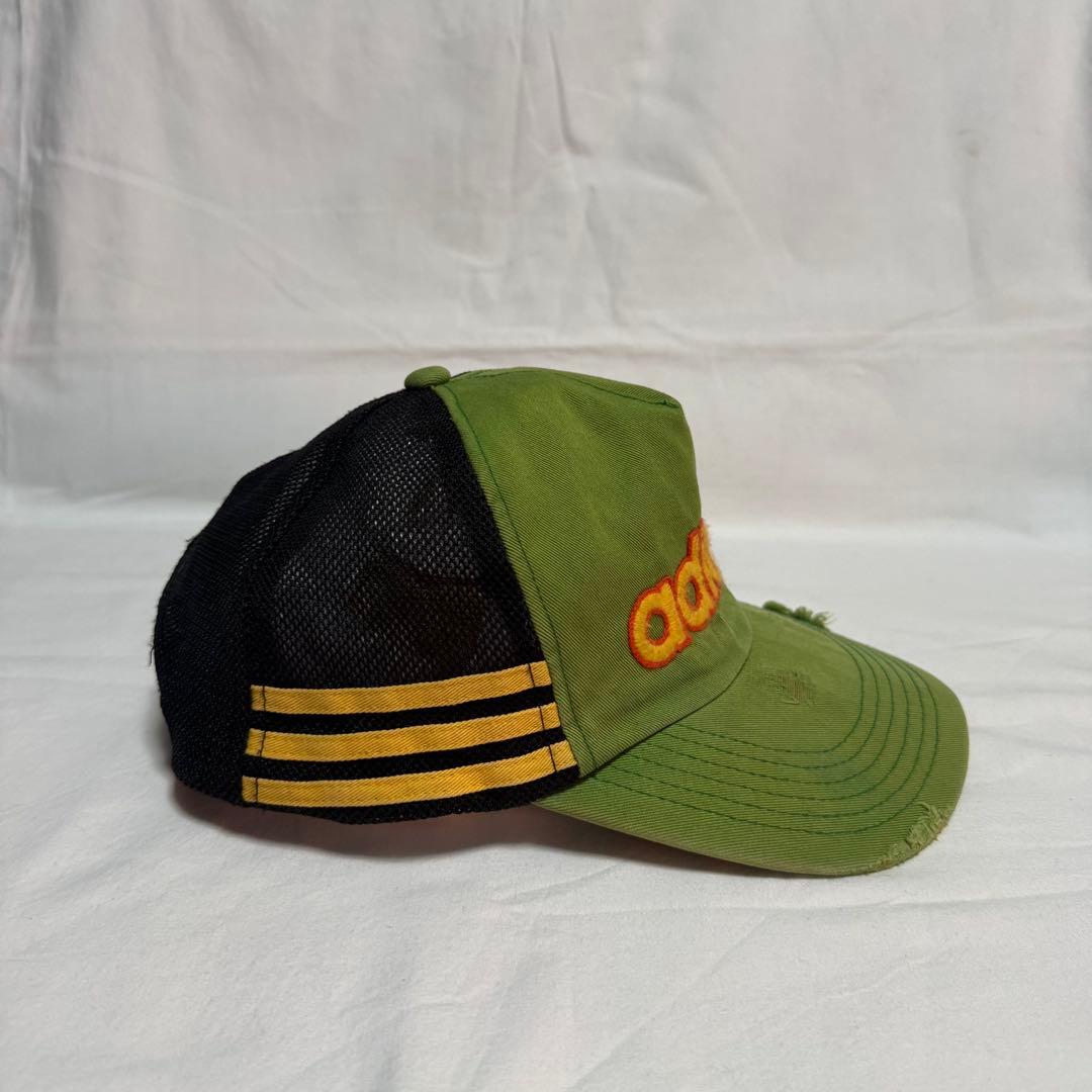 90s OLD adidas vintage加工 cap メッシュ ロゴ 激レア