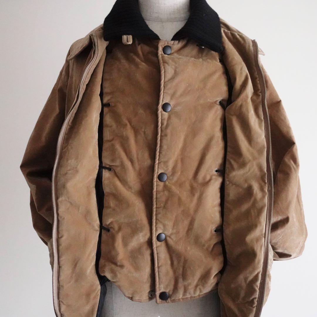 【イタリア製】1990s Camel Velvet Layered Jacket