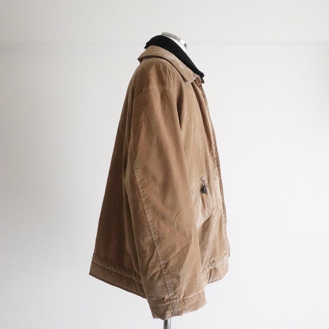 【イタリア製】1990s Camel Velvet Layered Jacket