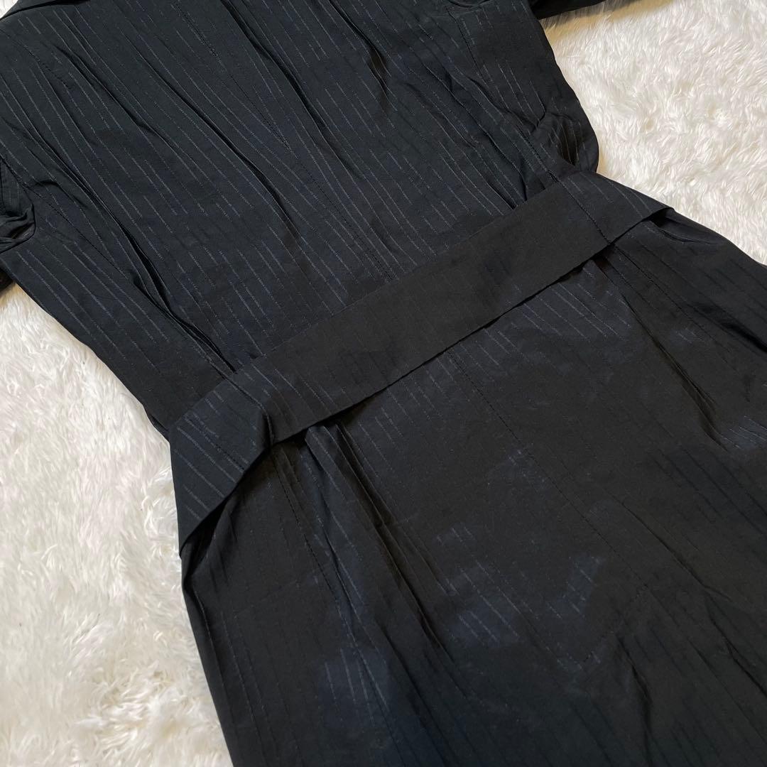 MaxMara シルクトレンチコート 黒 白タグ 現行 S フォーマル