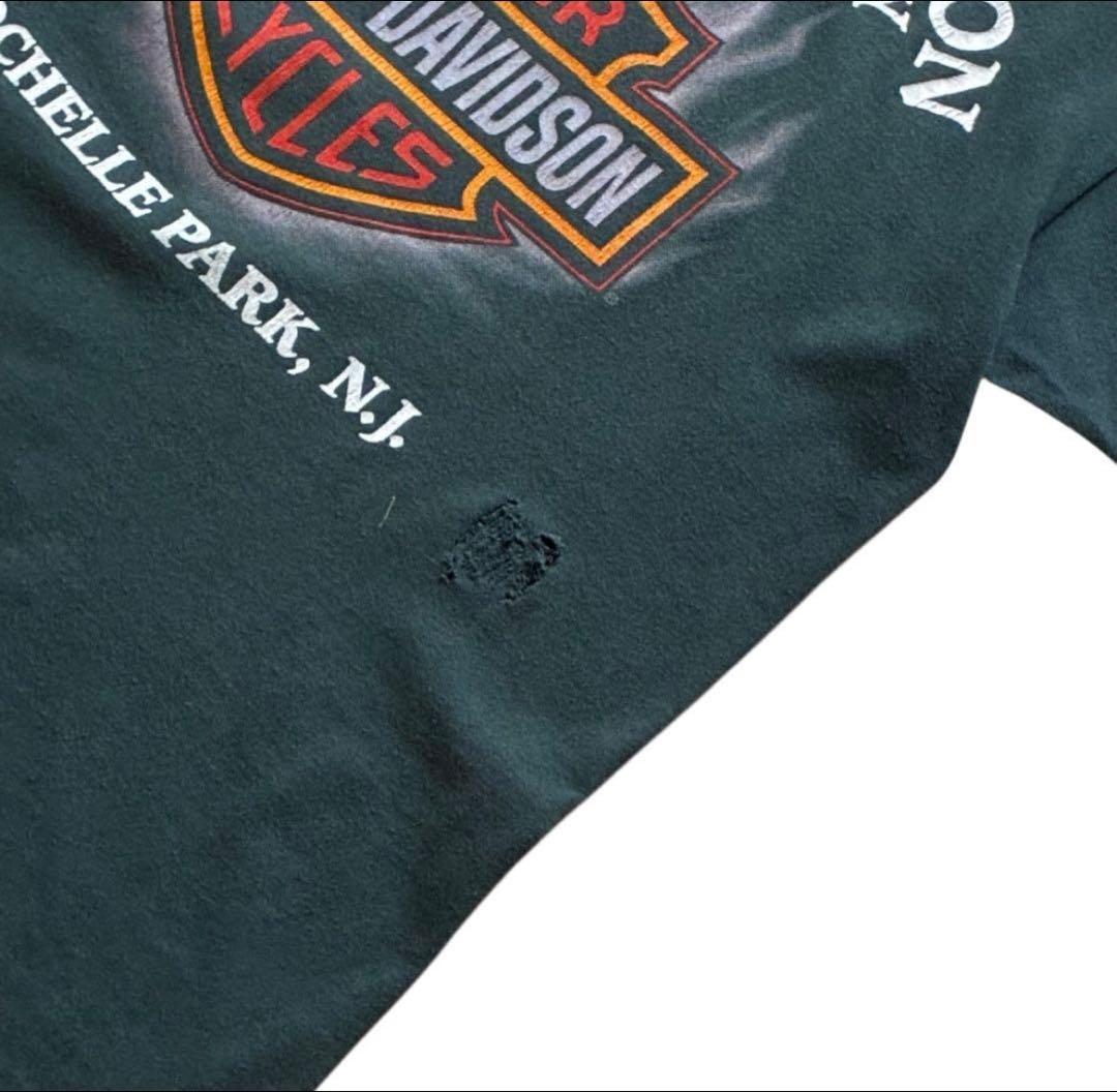 3D emblem 90s USA製 “ハーレーダビッドソン“フレイム Tシャツ