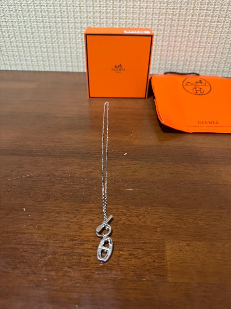 新品未使用HERMES シェーヌダンクルアミュレット ネックレスシルバー..