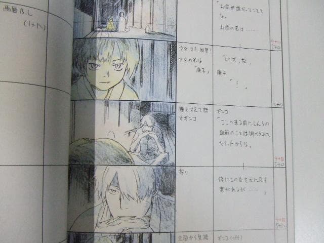 非売品 蟲師 第一話 緑の座 絵コンテ 漆原友紀 長濱博史 馬越嘉彦