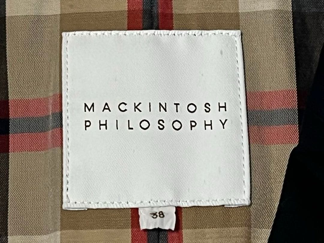 【美品】MACKINTOSH PHILOSOPHYスプリングコート ブラック38