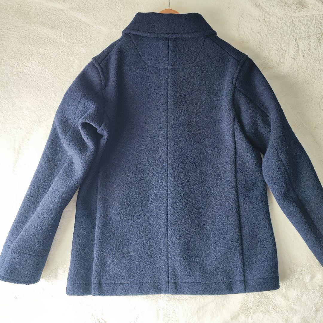 DANTON ウールモッサ コート 40 濃紺 丸襟 メンズM〜L相当 定番