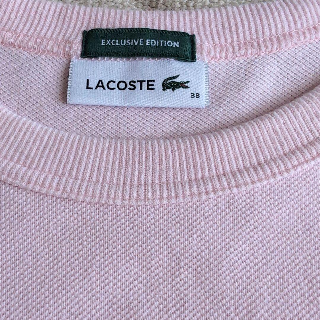 週末セール★LACOSTE ピンク Tシャツ 38サイズ