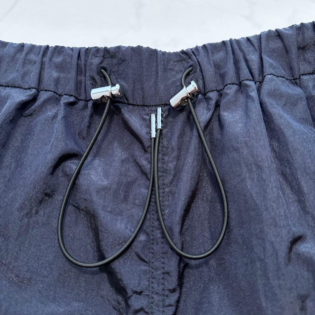 極美品 24SS 完売品✨タフタドロストロングスカート ナイロン 紺 38